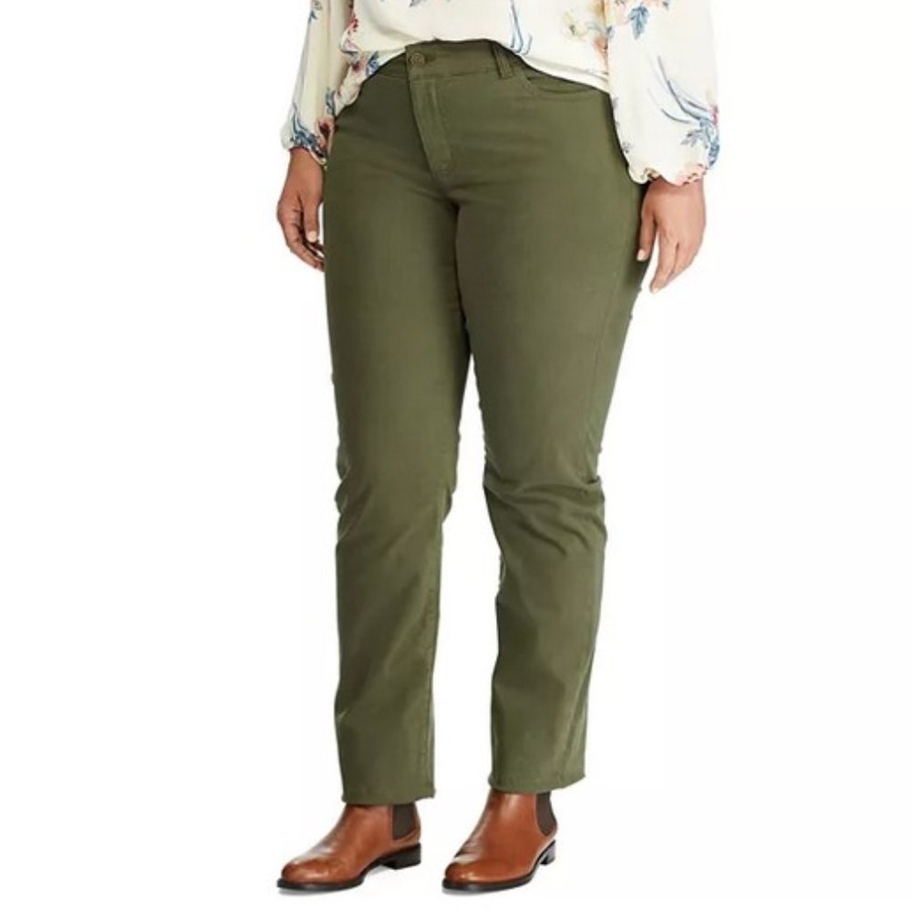 Chaps Straight Slim Pants 24W Short